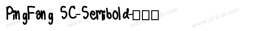 PingFang SC-Semibold字体转换